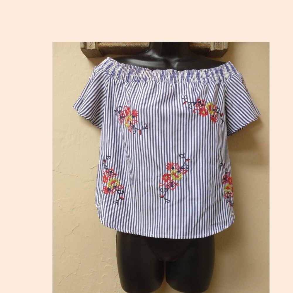 A. Calin Off Shoulder Top